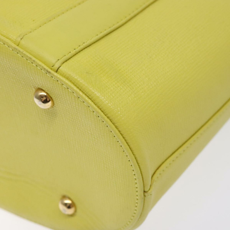 【日本直送】MCM鉚釘手提包 皮革 金色 青檸黃色 正品 133982-15