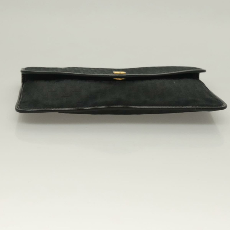 【日本直送】Christian Dior Trotter 帆布手拿包 黑金 正品 134032-5