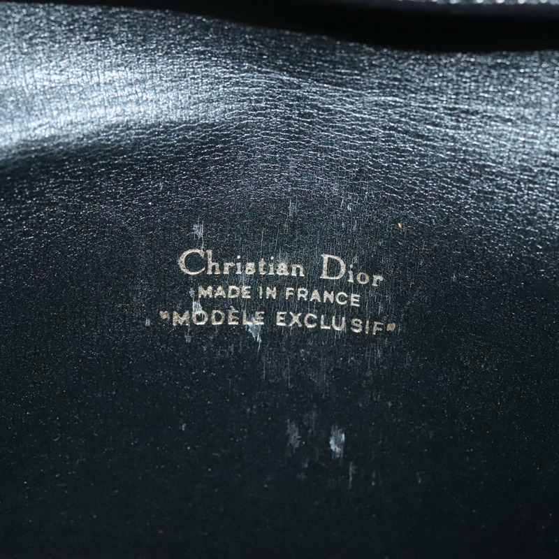 【日本直送】Christian Dior Trotter 帆布手拿包 黑金 正品 134032-9