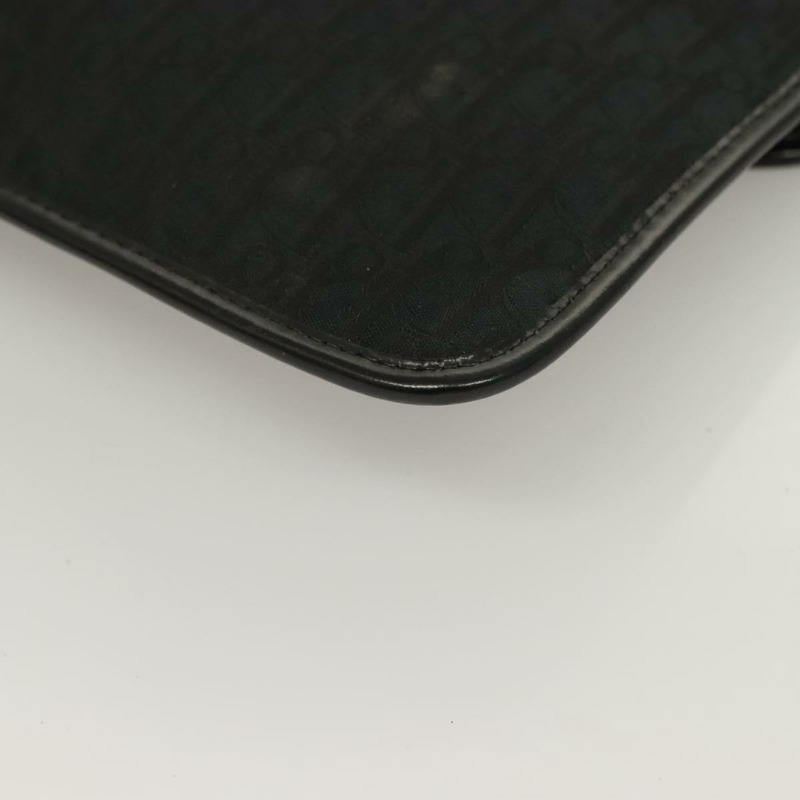 【日本直送】Christian Dior Trotter 帆布手拿包 黑金 正品 134032-15