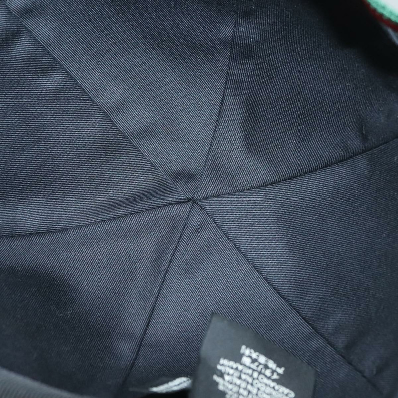 【日本直送】GUCCI Web Sherry Line帆布帽 L碼 黑色 紅色 綠色 Auth am8766-8