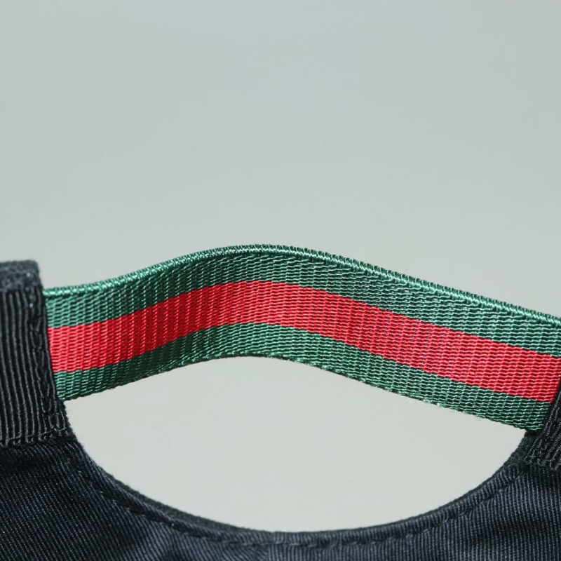 【日本直送】GUCCI Web Sherry Line帆布帽 L碼 黑色 紅色 綠色 Auth am8766-9