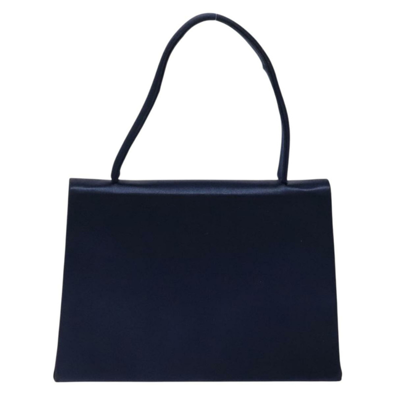 【日本直送】克莉絲汀‧迪奧 (Christian Dior) 手提包 緞面海軍藍金色 正品 PP872-1