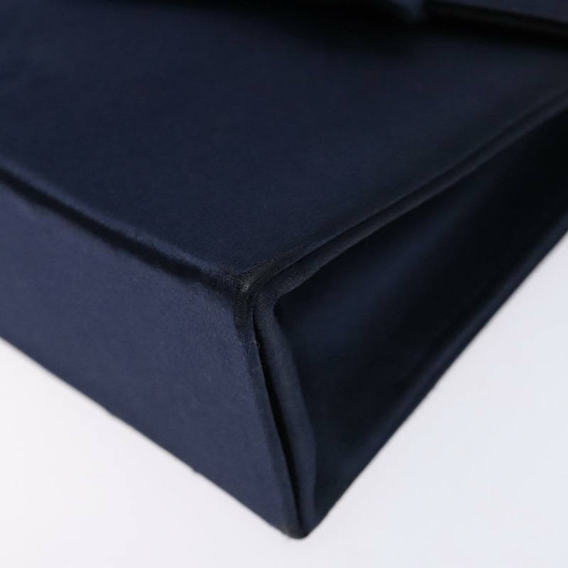 【日本直送】克莉絲汀‧迪奧 (Christian Dior) 手提包 緞面海軍藍金色 正品 PP872-7