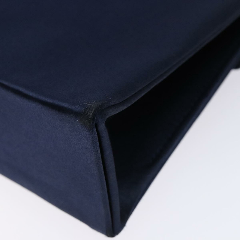 【日本直送】克莉絲汀‧迪奧 (Christian Dior) 手提包 緞面海軍藍金色 正品 PP872-15