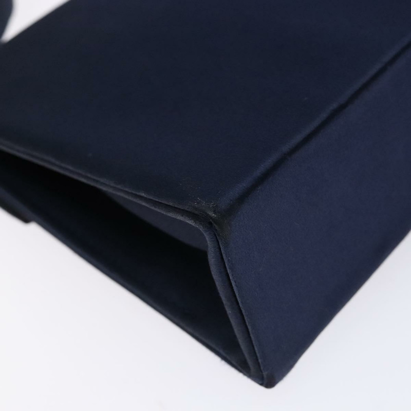 【日本直送】克莉絲汀‧迪奧 (Christian Dior) 手提包 緞面海軍藍金色 正品 PP872-16