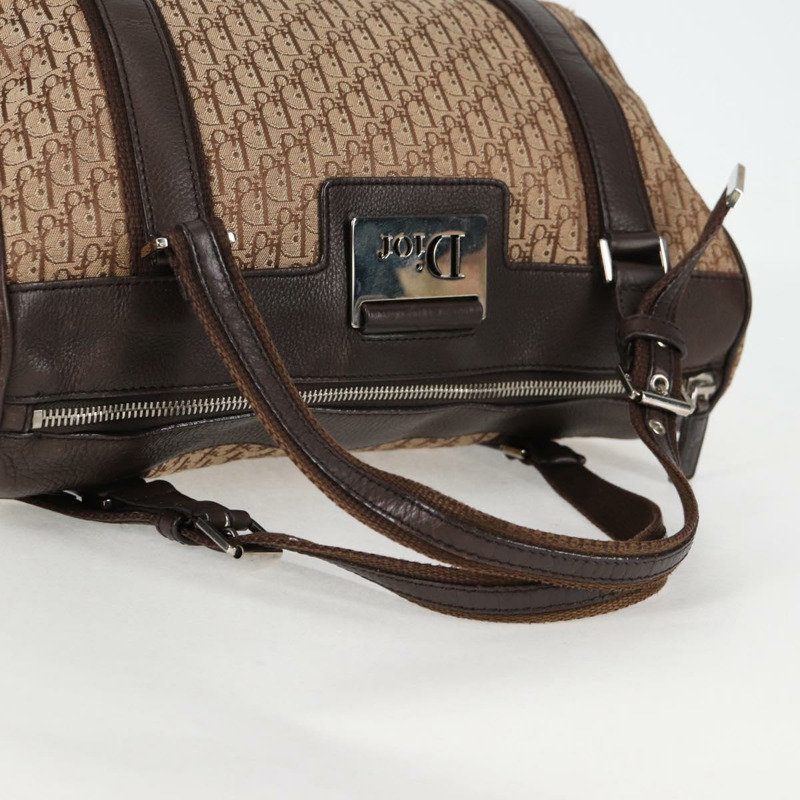 【日本直送】Christian Dior Trotter 帆布手提包米色棕色銀色正品 133870V-6