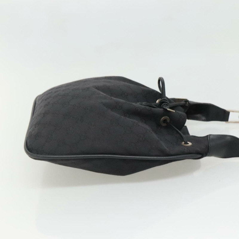 【日本直送】GUCCI 竹節 GG 帆布單肩包 黑銀 001 4033 正品 yk19021-3