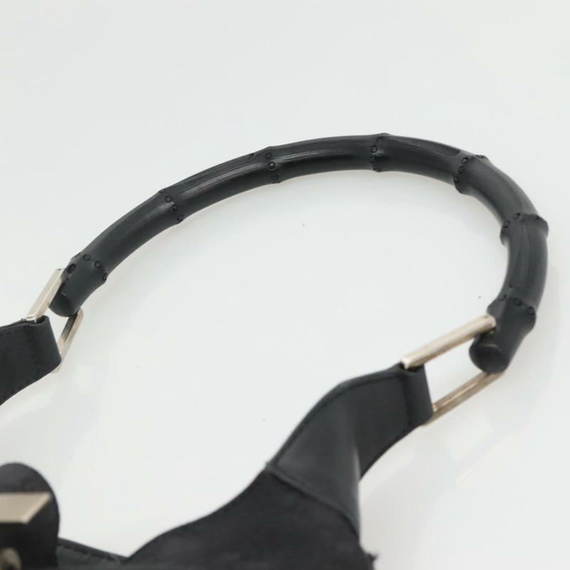 【日本直送】GUCCI 竹節 GG 帆布單肩包 黑銀 001 4033 正品 yk19021-7