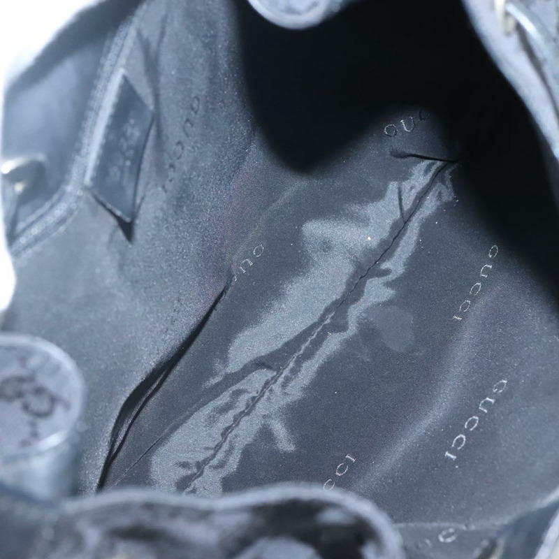 【日本直送】GUCCI 竹節 GG 帆布單肩包 黑銀 001 4033 正品 yk19021-9