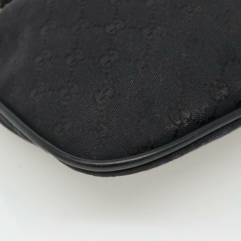 【日本直送】GUCCI 竹節 GG 帆布單肩包 黑銀 001 4033 正品 yk19021-13