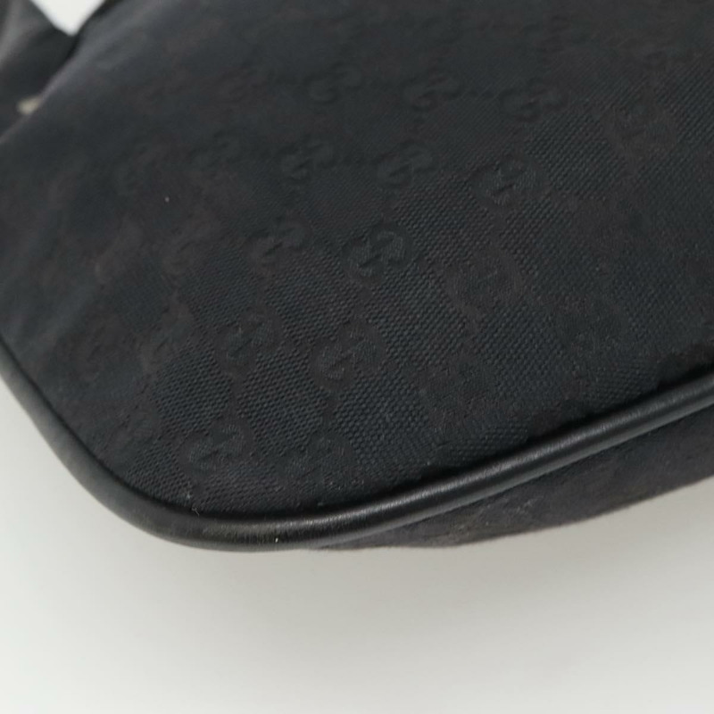 【日本直送】GUCCI 竹節 GG 帆布單肩包 黑銀 001 4033 正品 yk19021-15