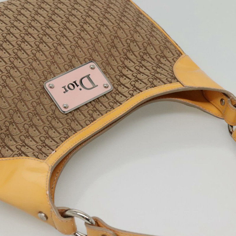 【日本直送】Christian Dior Trotter 帆布肩背包 米色銀色 正品 yk18889-6