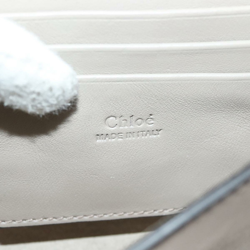 【日本直送】Chloe Fay 肩背包 絨面革 米色金色 正品 am8818-19