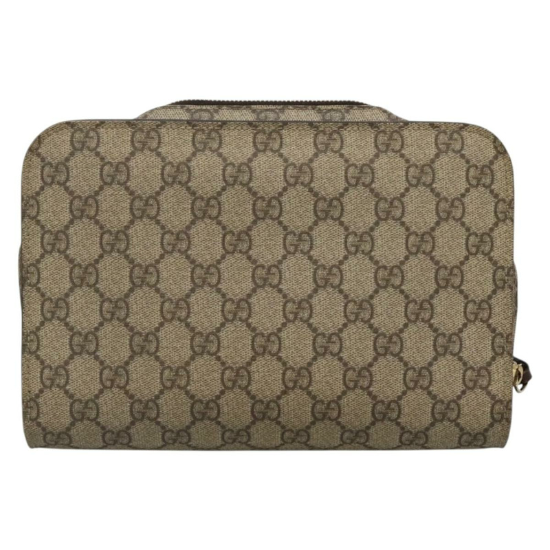 【日本直送】GUCCI GG Supreme 手拿包 PVC 米色 201755 正品 ep10045-1