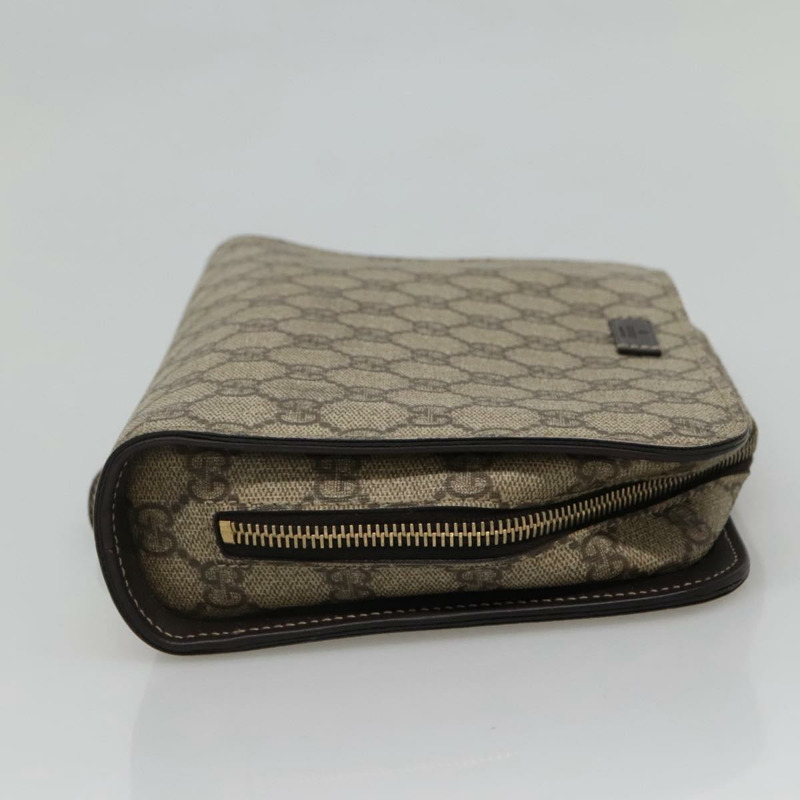 【日本直送】GUCCI GG Supreme 手拿包 PVC 米色 201755 正品 ep10045-3