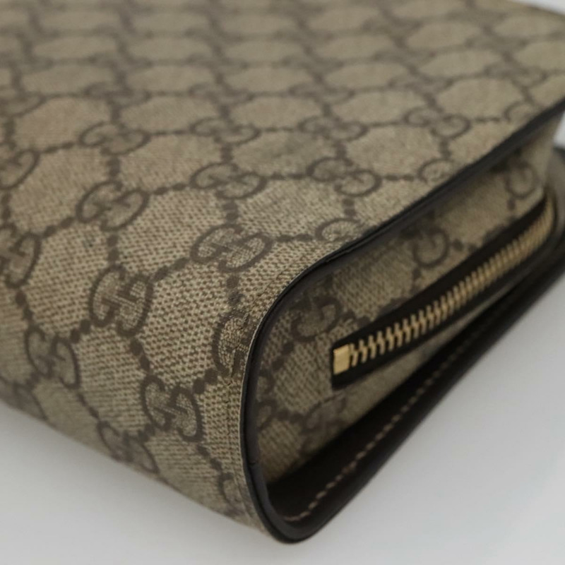 【日本直送】GUCCI GG Supreme 手拿包 PVC 米色 201755 正品 ep10045-6