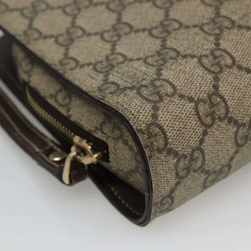 【日本直送】GUCCI GG Supreme 手拿包 PVC 米色 201755 正品 ep10045-13