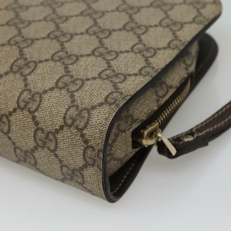 【日本直送】GUCCI GG Supreme 手拿包 PVC 米色 201755 正品 ep10045-14