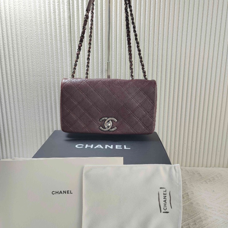 Chanel香奈兒13B 復古紅色肩背包 斜背包-0