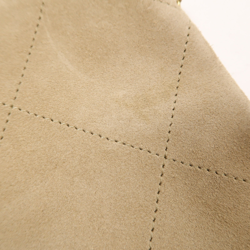 CHANEL 牛皮皮革Hobo Bag金扣鏈帶肩背袋-14