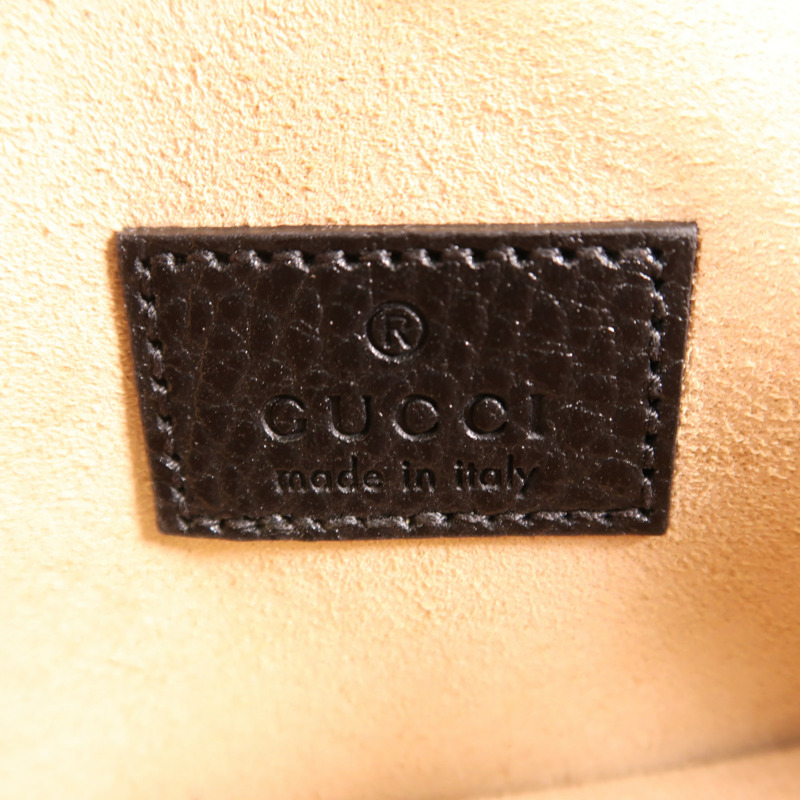 GUCCI 牛皮皮革Dionysus Super Mini銀扣鏈帶肩背袋-10