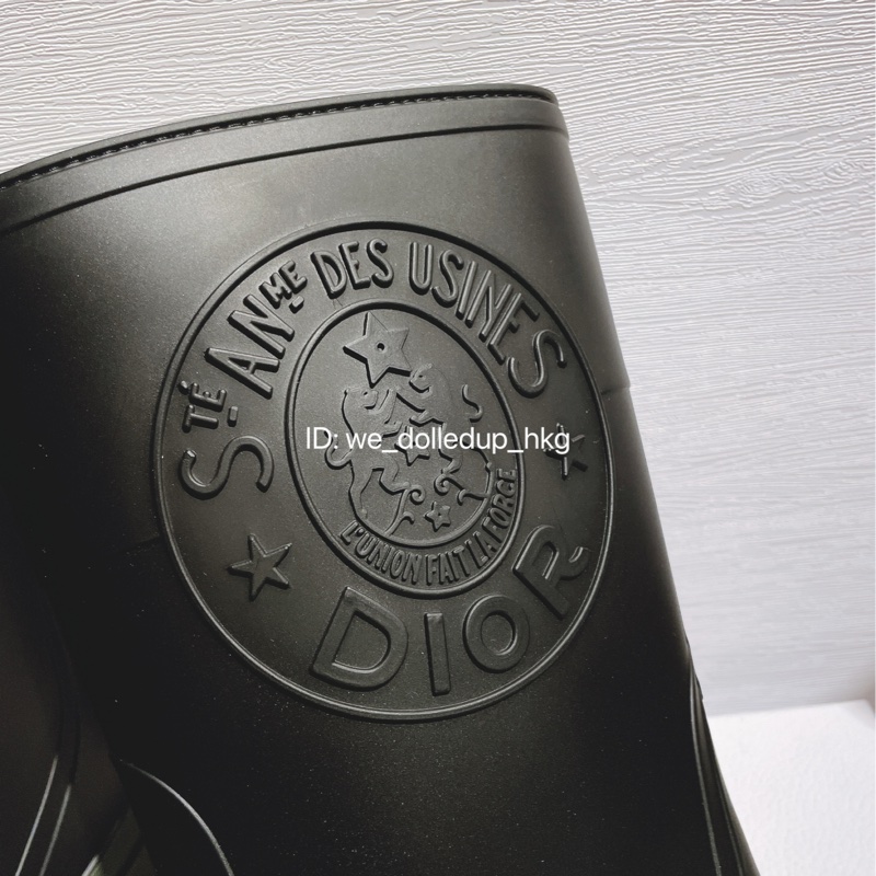 Dior 黑綠色雨靴 Rainboot 39碼-1