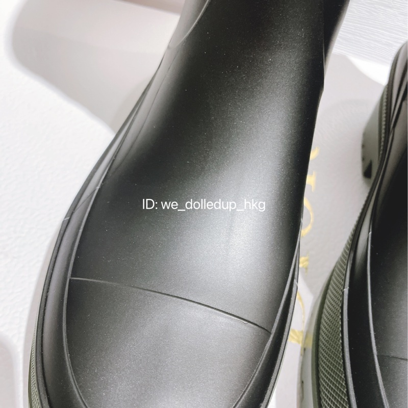Dior 黑綠色雨靴 Rainboot 39碼-6