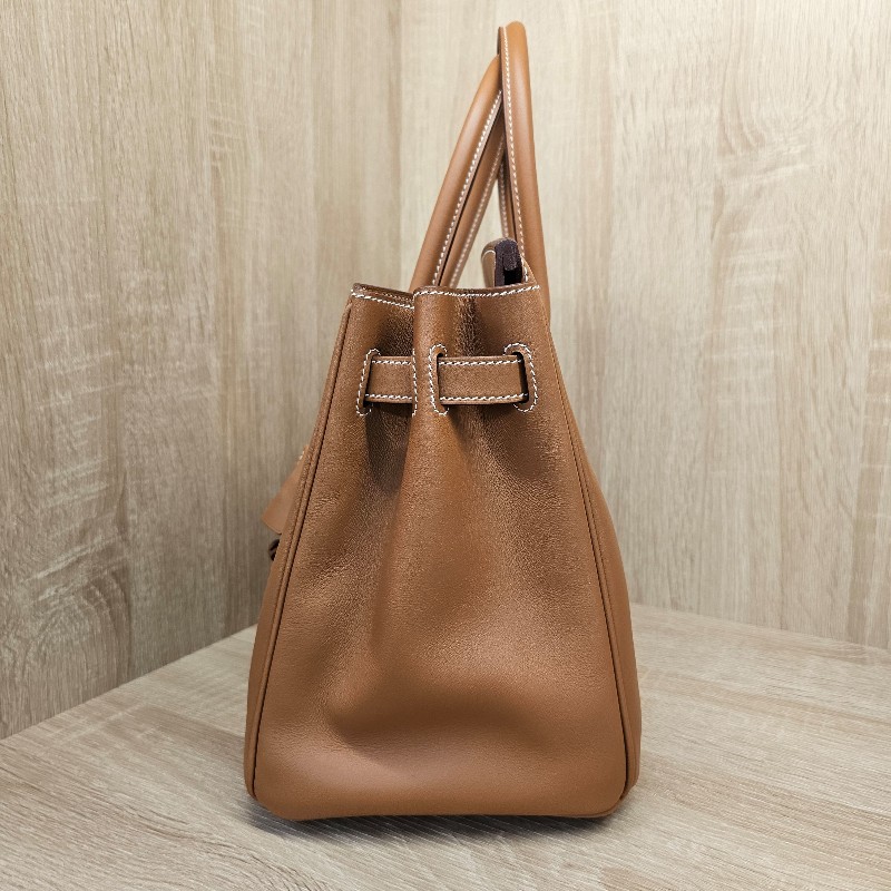 [新新美品甜價😘] Hermes愛馬仕 37金棕Jonathan小牛皮金釦Birkin鉑金30-8