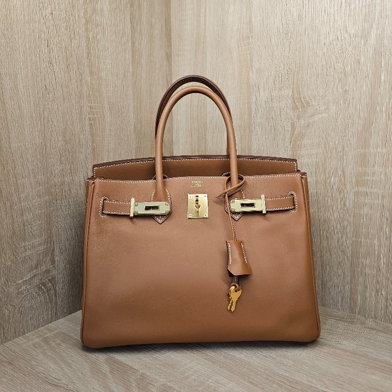 [新新美品甜價😘] Hermes愛馬仕 37金棕Jonathan小牛皮金釦Birkin鉑金30-25
