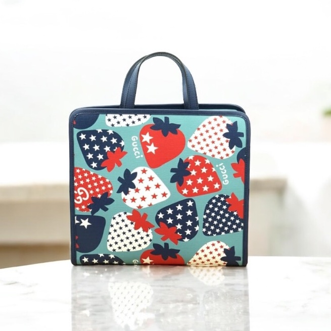 莉亞精品♡Gucci 605614 草莓托特包 全新閒置品-0
