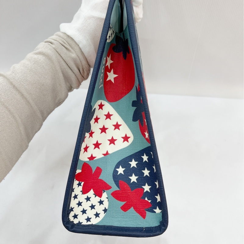 莉亞精品♡Gucci 605614 草莓托特包 全新閒置品-6