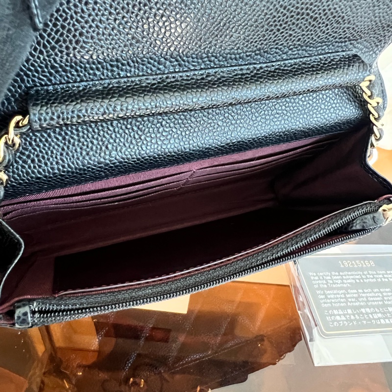 #全網最便宜#附保卡 Chanel woc 荔枝金釦-18