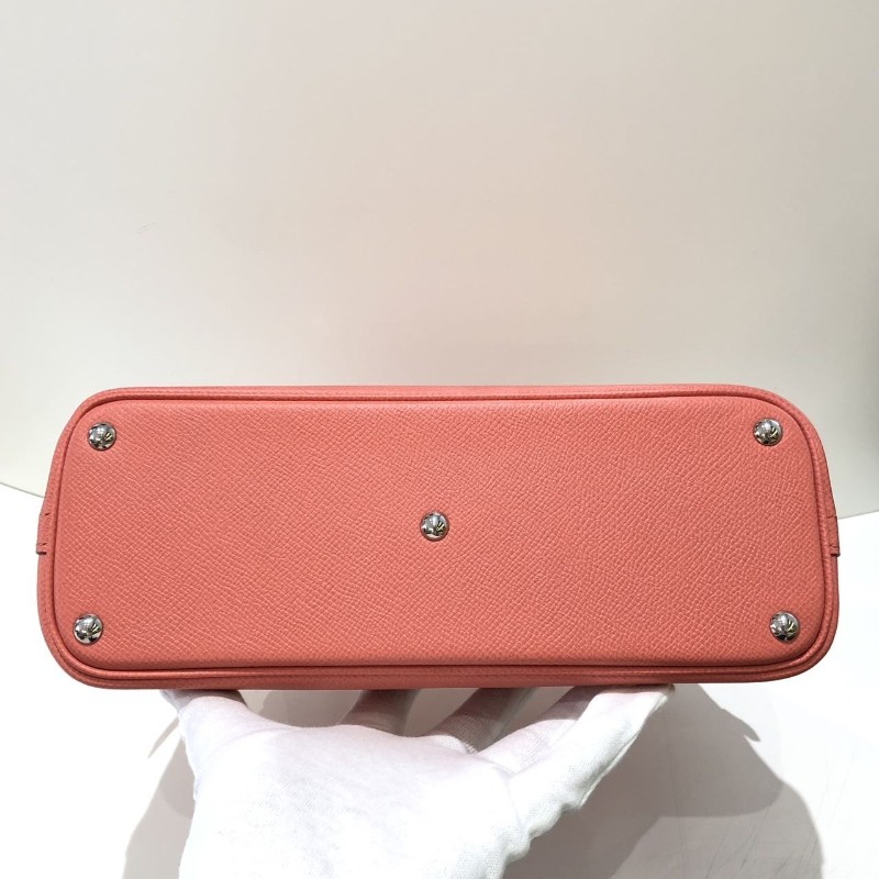 Hermes Bolide25龍蝦粉銀扣 框R刻 單包-5