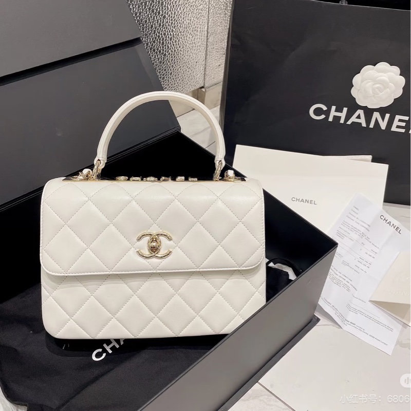 大全配🈶️購證❤️22年芯片款❤️香奈兒 #白金 #trendyCC 小號 #CF25 #handle-0