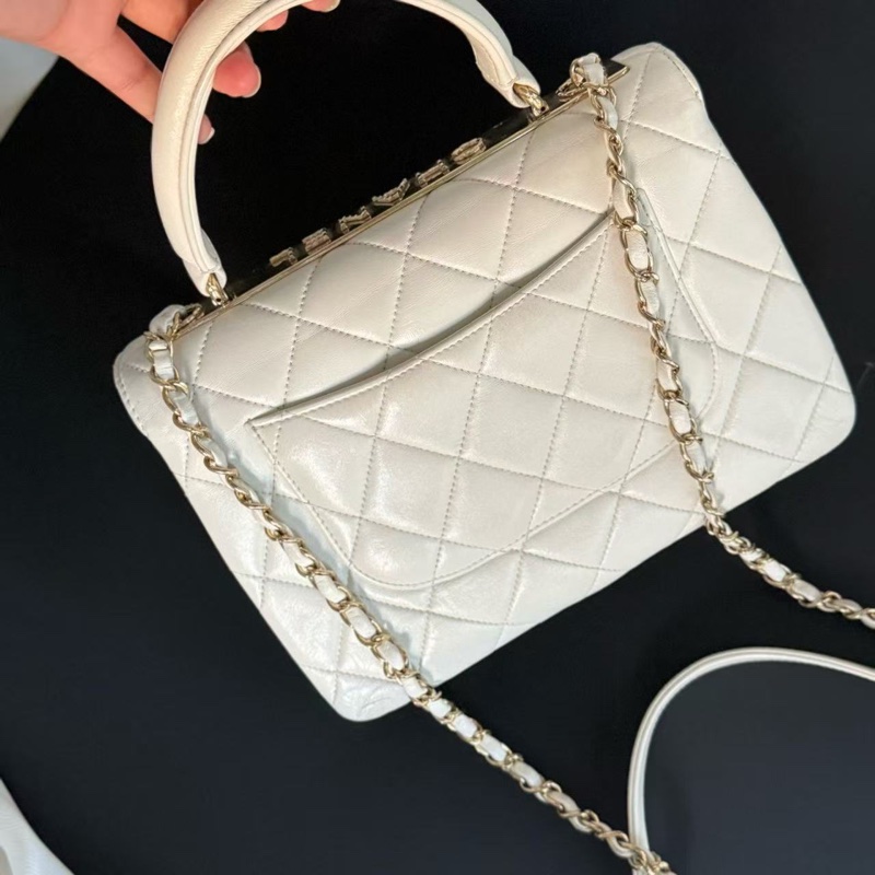 大全配🈶️購證❤️22年芯片款❤️香奈兒 #白金 #trendyCC 小號 #CF25 #handle-9