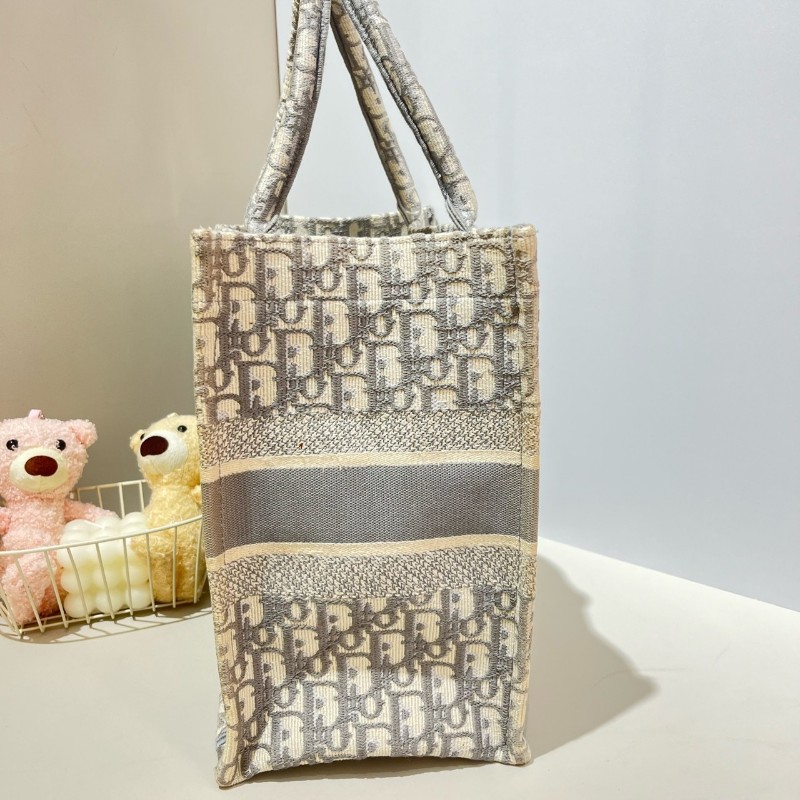 Dior Book tote中號帆布Oblique老花托特包-2