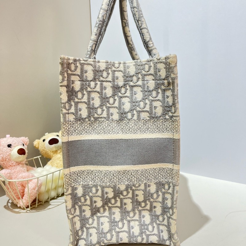 Dior Book tote中號帆布Oblique老花托特包-3