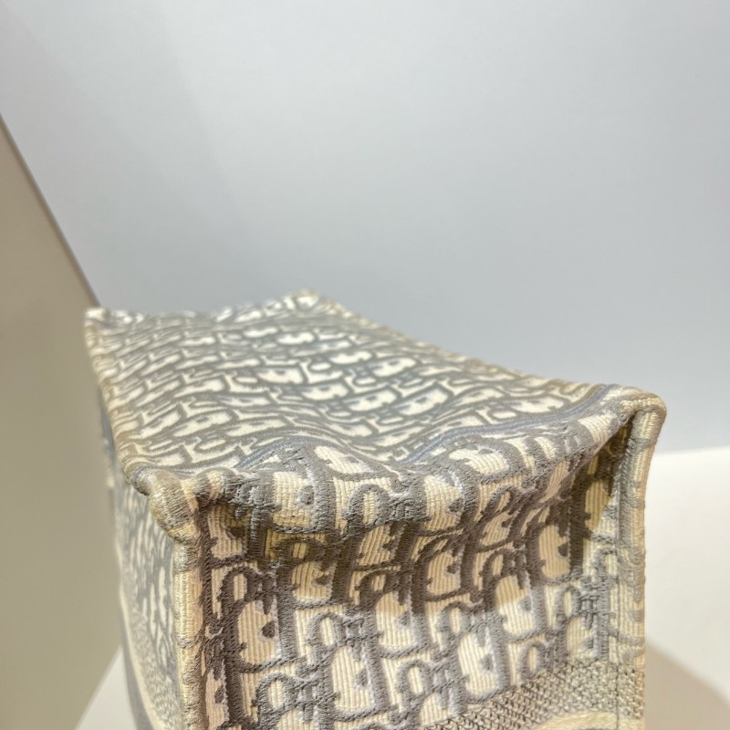 Dior Book tote中號帆布Oblique老花托特包-6