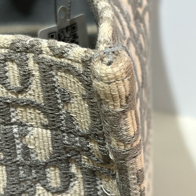 Dior Book tote中號帆布Oblique老花托特包-11