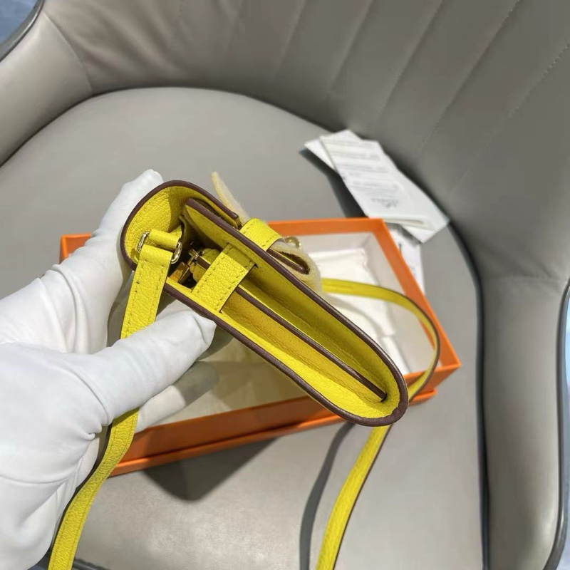 🌈Hermes💛kelly to go💛檸檬黃金扣🌈全新全套💛有單💛Full Set🌟原膜在🌟-4