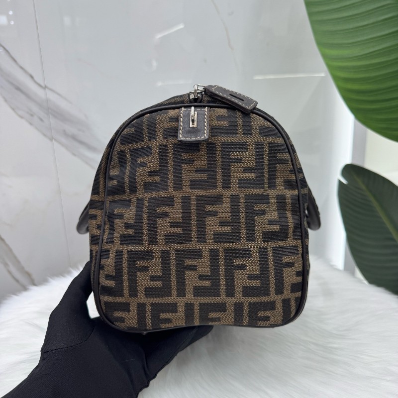 Fendi中古老花Vintage帆布手提包旅行包 經典永不過時-2