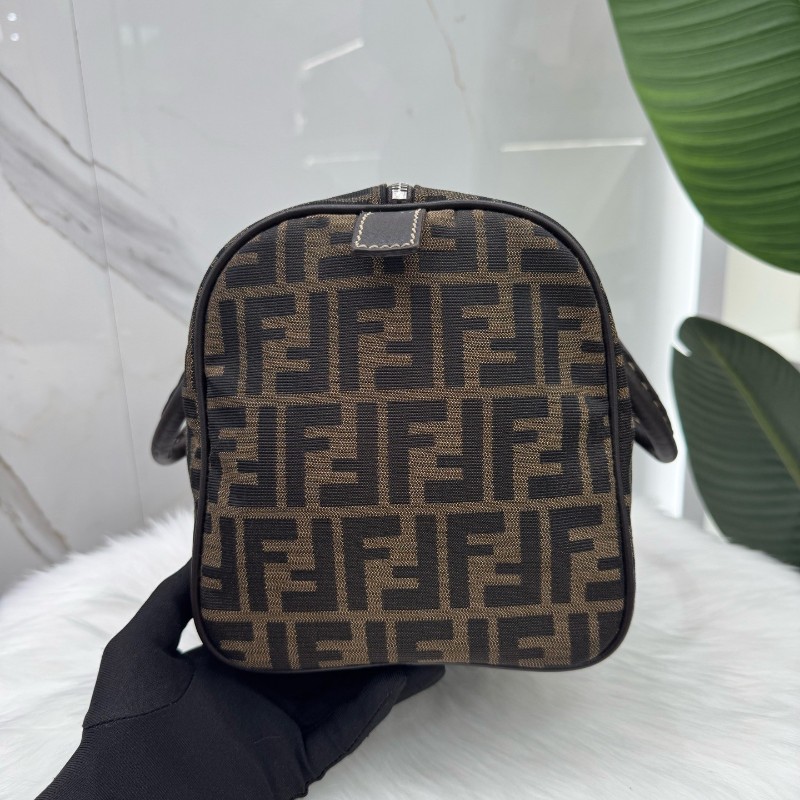 Fendi中古老花Vintage帆布手提包旅行包 經典永不過時-3