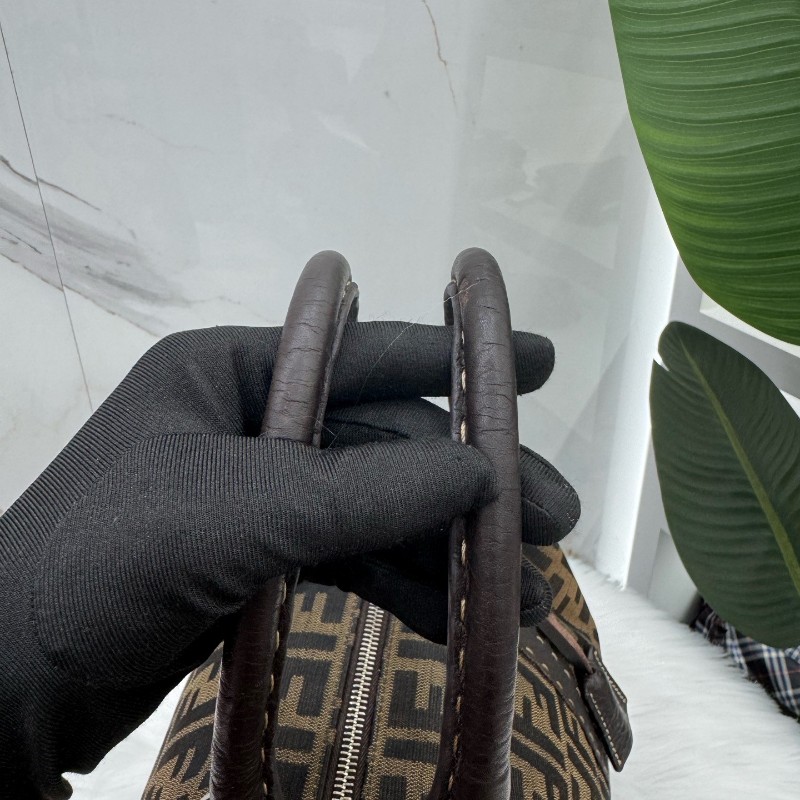 Fendi中古老花Vintage帆布手提包旅行包 經典永不過時-7