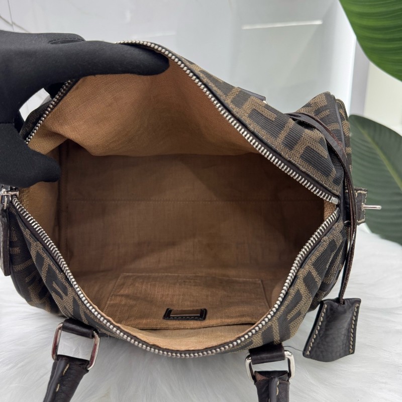Fendi中古老花Vintage帆布手提包旅行包 經典永不過時-8