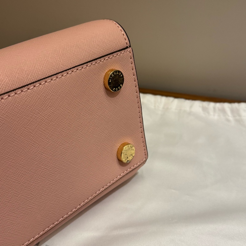 MICHAEL KORS SELMA 素面防刮兩用包 粉色-4