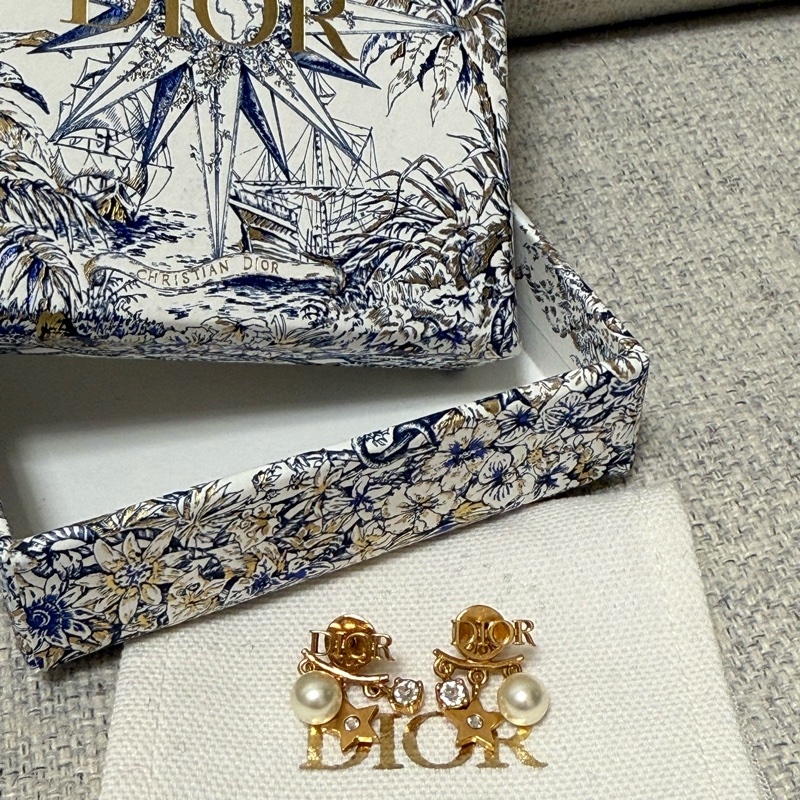 Dior 珍珠星星耳環 earrings-0