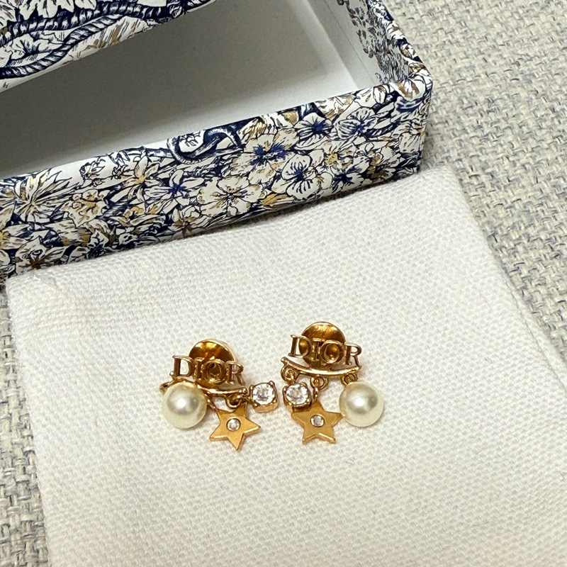 Dior 珍珠星星耳環 earrings-1