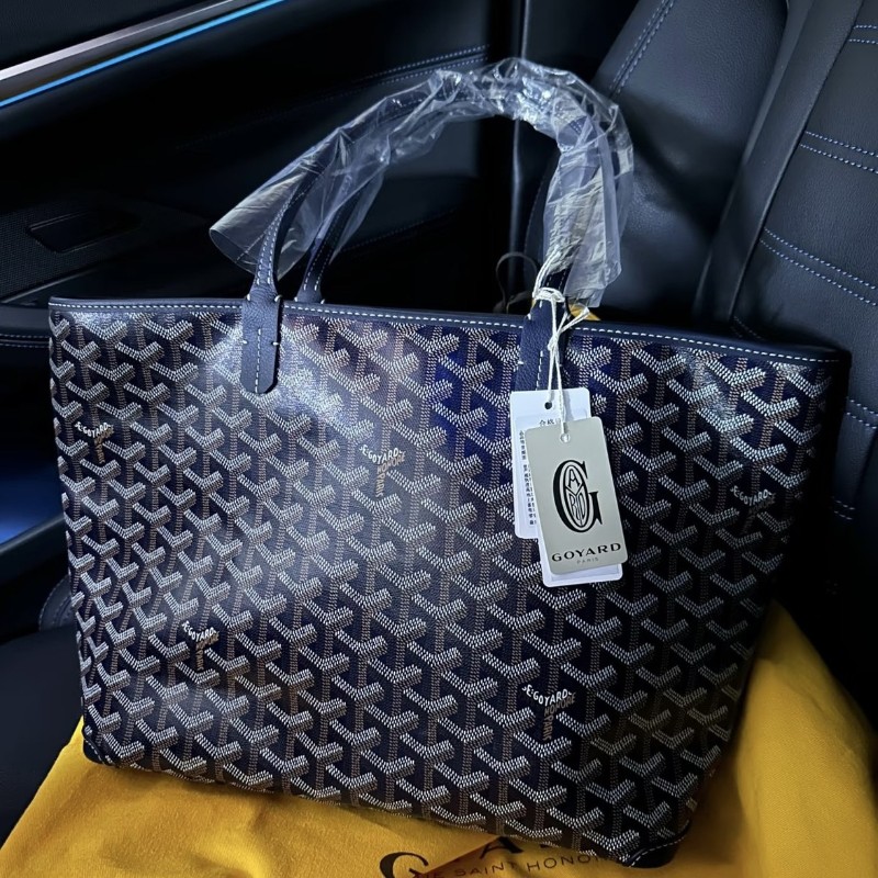 GOYARD Artois 深藍 有拉鍊 肩背包 托特包-0