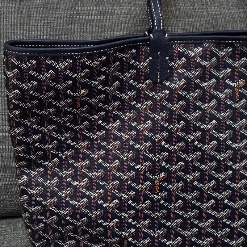 GOYARD Artois 深藍 有拉鍊 肩背包 托特包-4